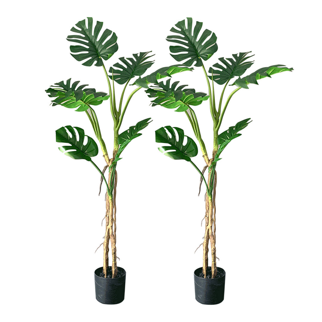 Soga 2 X 160cm Green Artificial Indoor Turtle Back Tree Fake Fern Plant Decorative