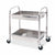 Soga 2 Tier 85x45x90cm Stainless Steel Kitchen Trolley Bowl Collect Service Food Cart Medium