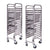 Soga 2 X Gastronorm Trolley 16 Tier Stainless Steel Bakery Trolley Suits Gn 1/1 Pans