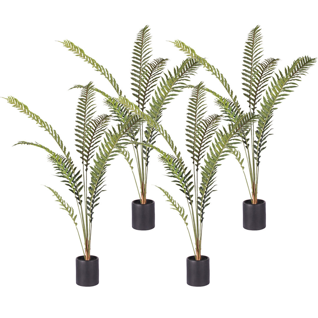 Soga 4 X 180cm Artificial Green Rogue Hares Foot Fern Tree Fake Tropical Indoor Plant Home Office Decor