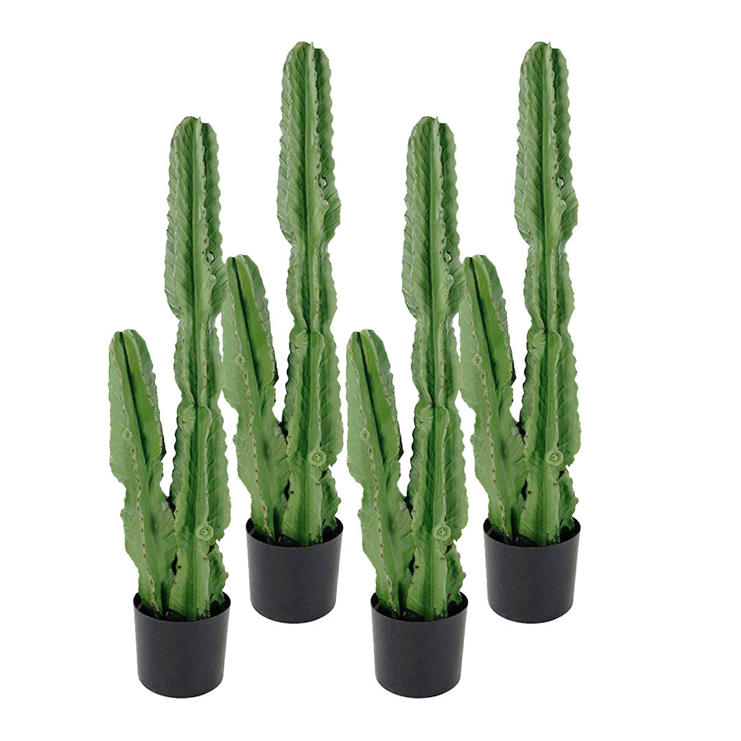 Soga 4 X 95cm Green Artificial Indoor Cactus Tree Fake Plant Simulation Decorative 2 Heads