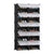 10 Tier 2 Column Shoe Rack Organizer Sneaker Footwear Storage Stackable Stand Cabinet Portable Wardrobe with Cover