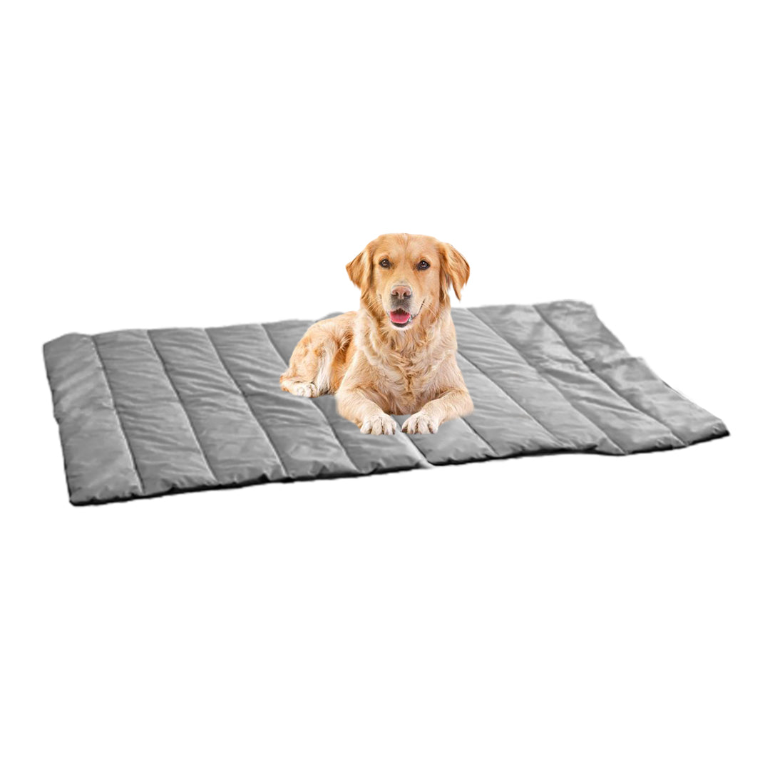 Soga Grey Camping Pet Mat Waterproof Foldable Sleeping Mattress With Storage Bag Travel Outdoor Essentials