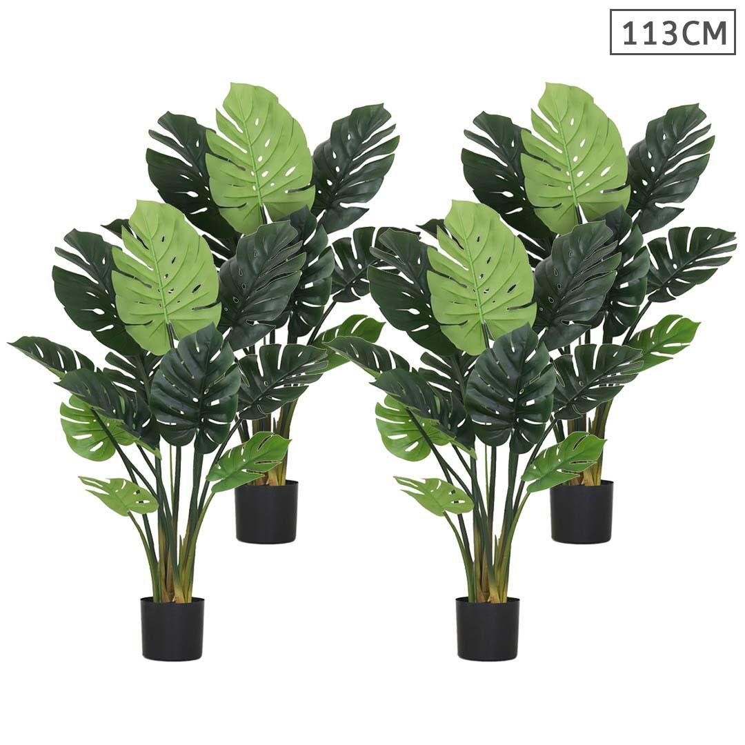 Soga 4 X 113cm Artificial Indoor Potted Turtle Back Fake Decoration Tree Flower Pot Plant