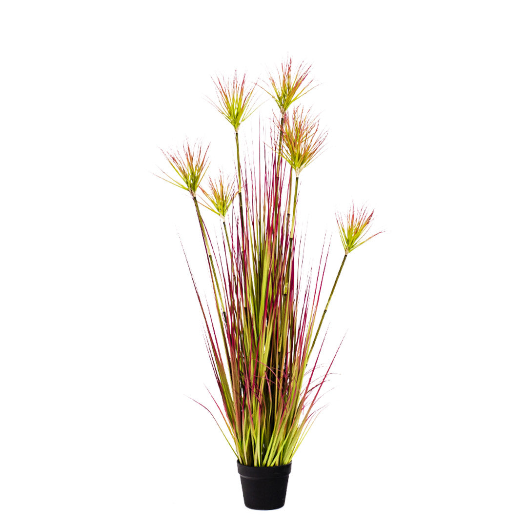 Soga 120cm Purple Red Artificial Indoor Potted Papyrus Plant Tree Fake Simulation Decorative