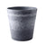 Soga 37cm Weathered Grey Round Resin Plant Flower Pot In Cement Pattern Planter Cachepot For Indoor Home Office