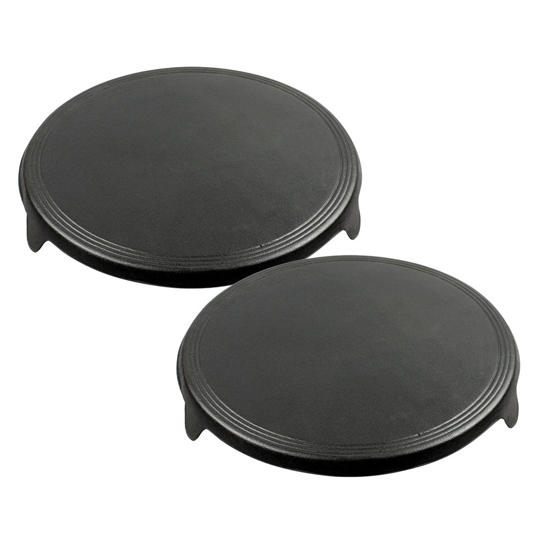 Soga 2 X 33 Cm Reversible Round Cast Iron Induction Crepes Pan Baking Cookie Pancake Pizza Bakeware