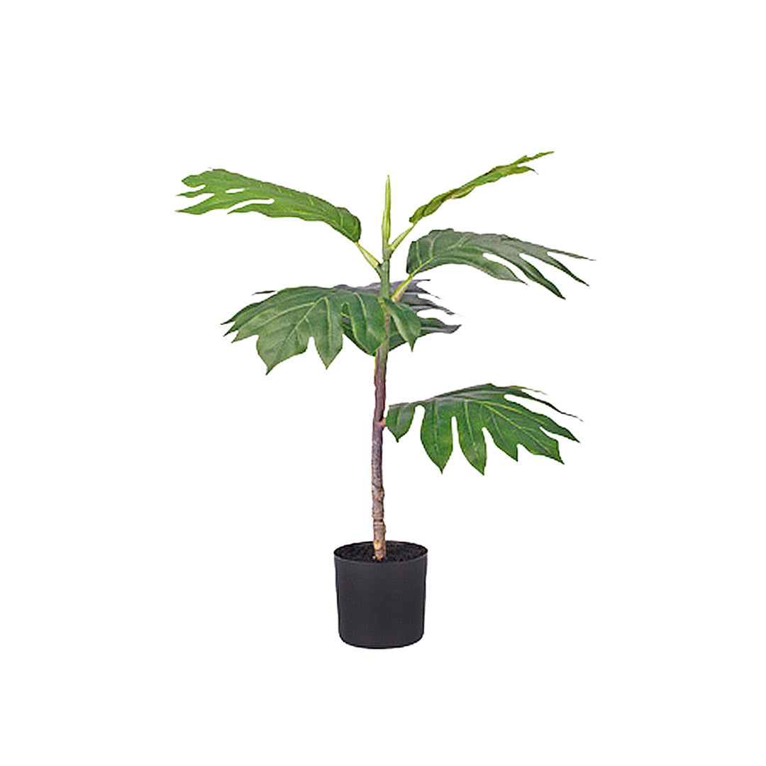 Soga 60cm Artificial Natural Green Split Leaf Philodendron Tree Fake Tropical Indoor Plant Home Office Decor
