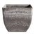 Soga 27cm Rock Grey Square Resin Plant Flower Pot In Cement Pattern Planter Cachepot For Indoor Home Office