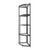 Soga 5 Tier Steel Triangular Corner Stand Multi Functional Shelves Portable Storage Organizer