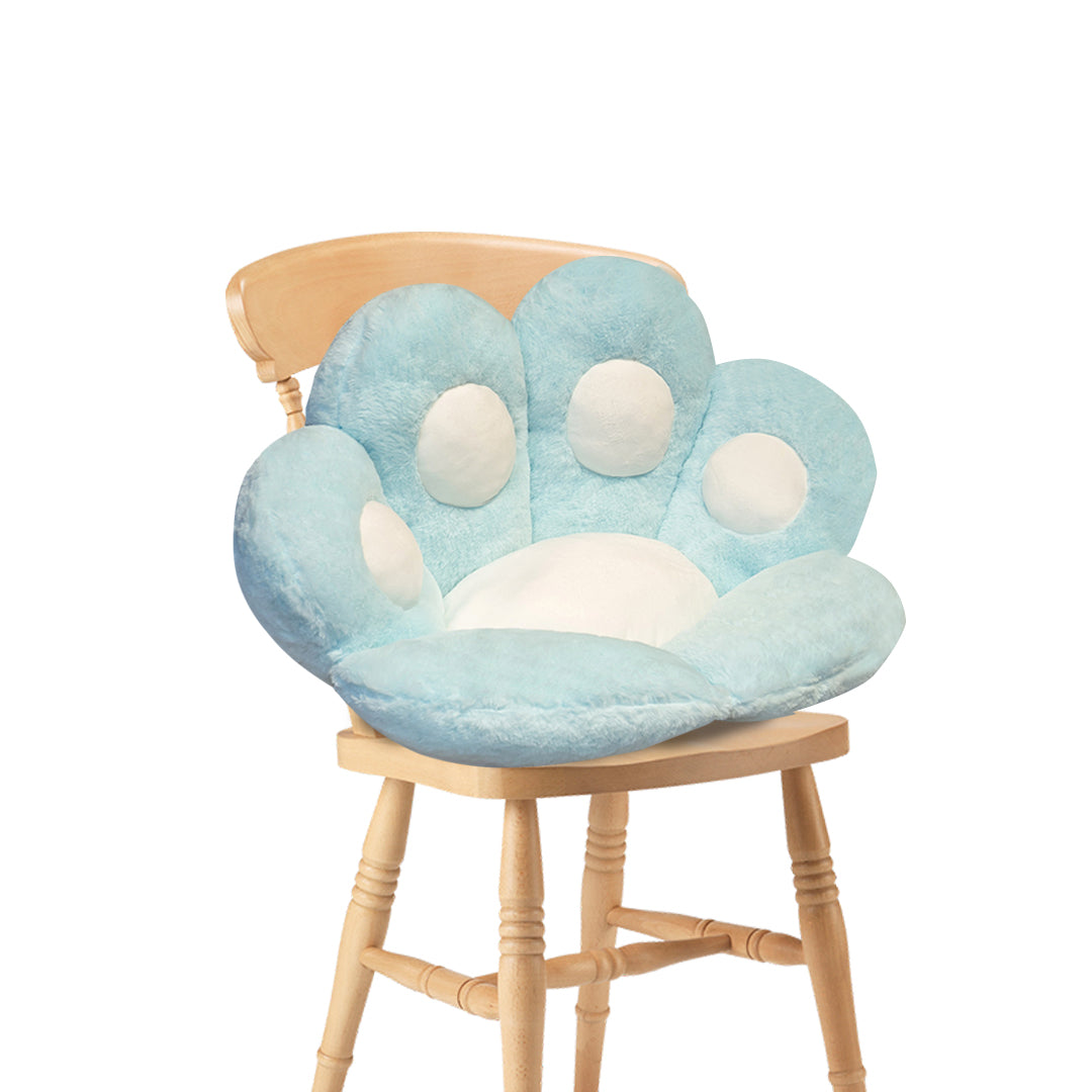 70cm Mint Blue Paw Shape Cushion Warm Lazy Sofa Decorative Pillow Backseat Plush Mat Home Decor