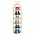 6 Tier Bunny Ears Shape Gold Plated Metal Shoe Organizer Space Saving Portable Footwear Storage Shelf