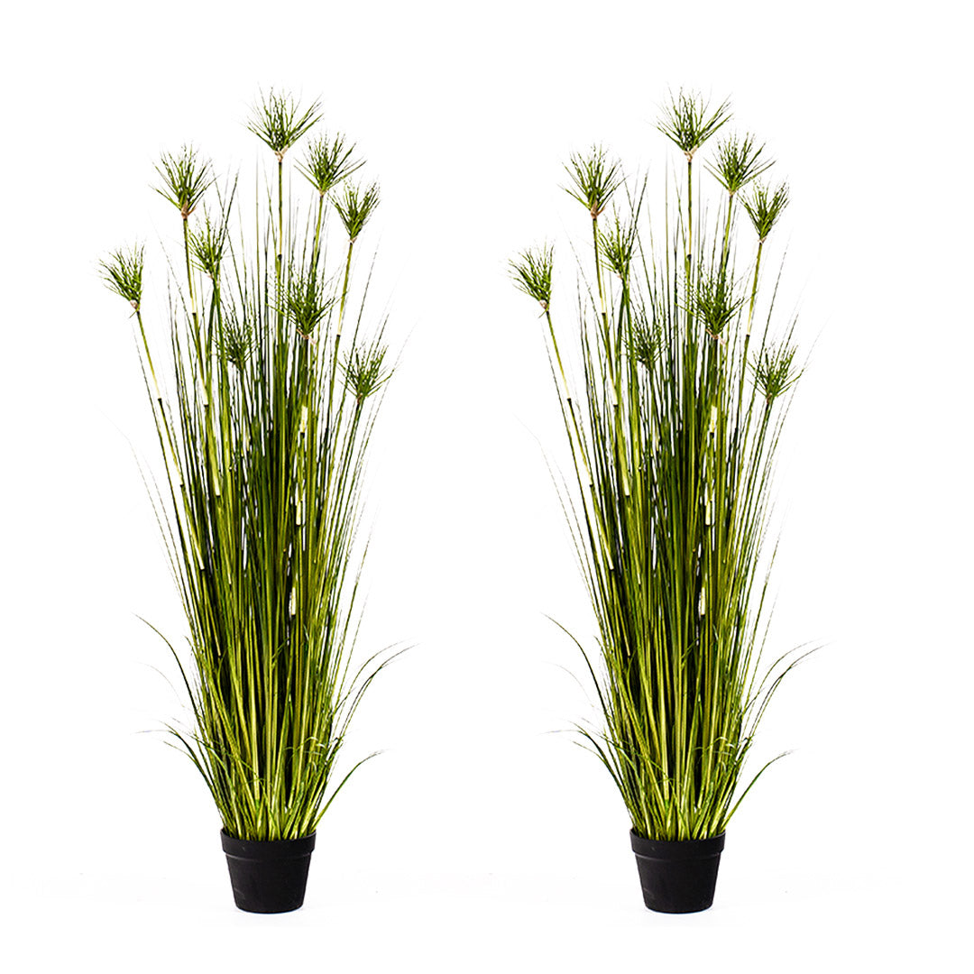 Soga 2 X 150cm Green Artificial Indoor Potted Papyrus Plant Tree Fake Simulation Decorative