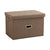 Coffee Large Foldable Canvas Storage Box Cube Clothes Basket Organiser Home Decorative Box