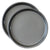 Soga 2 X 10 Inch Round Black Steel Non Stick Pizza Tray Oven Baking Plate Pan