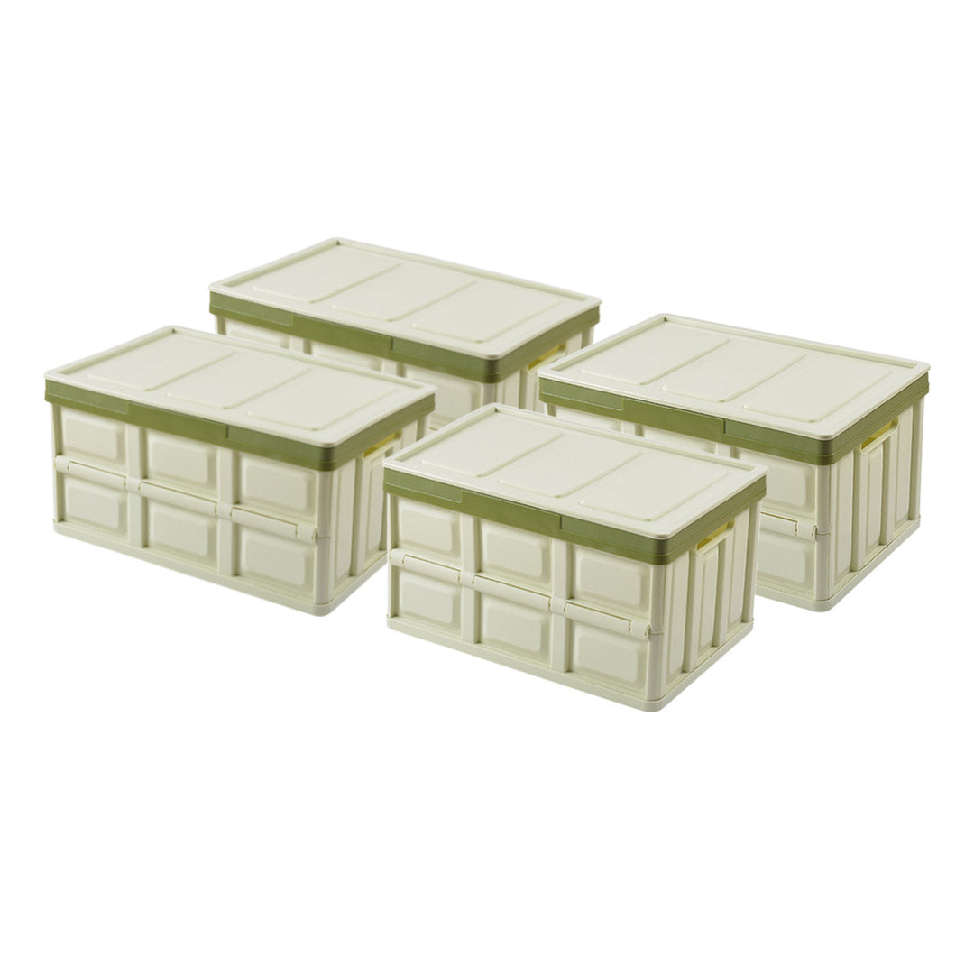 Soga 4 X 56 L Collapsible Car Trunk Storage Multifunctional Foldable Box Green