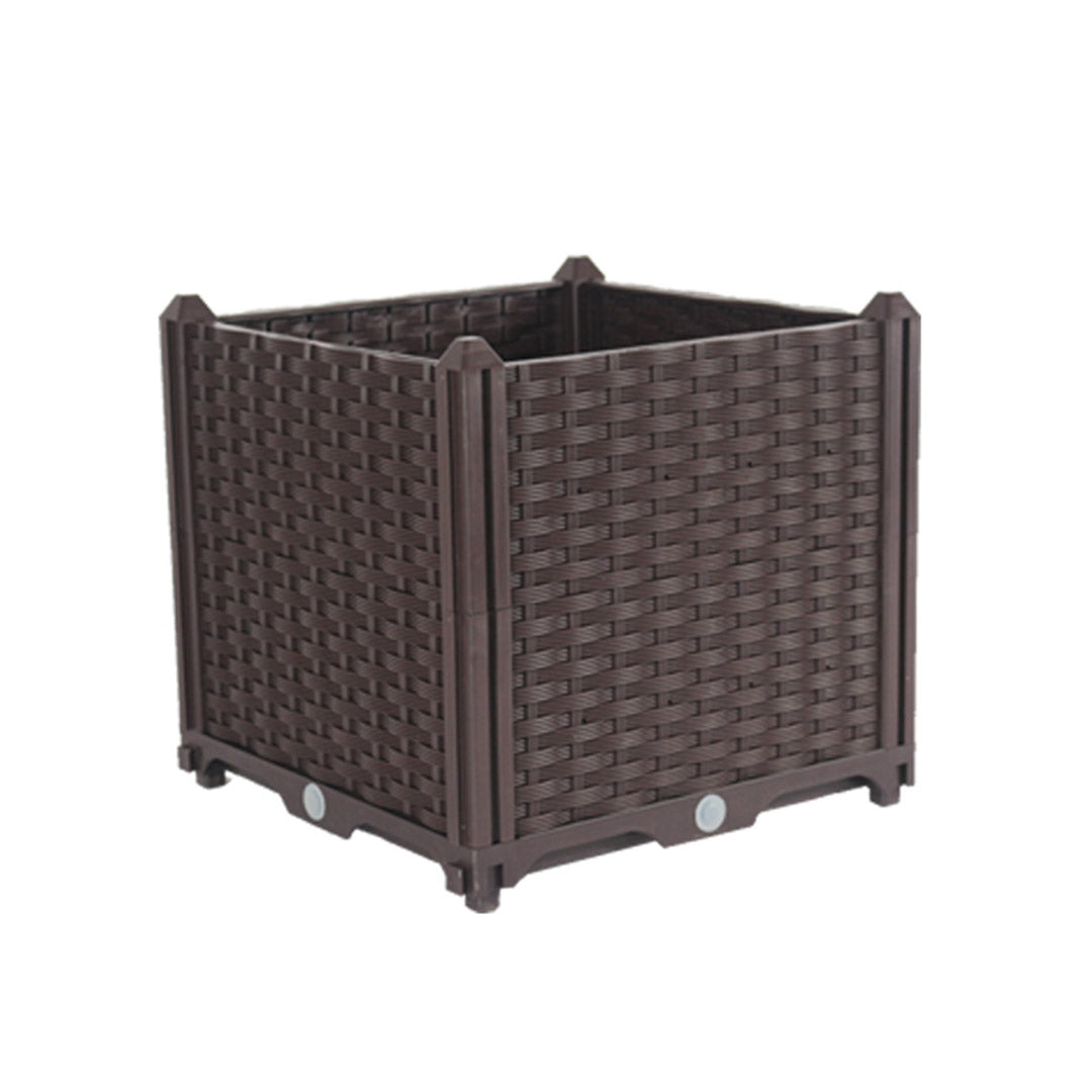 Soga 40cm Raised Planter Box Vegetable Herb Flower Outdoor Plastic Plants Garden Bed