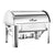 Soga 4.5 L Dual Tray Stainless Steel Roll Top Chafing Dish Food Warmer