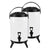 Soga 2 X 16 L Stainless Steel Insulated Milk Tea Barrel Hot And Cold Beverage Dispenser Container With Faucet White