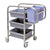 Soga 3 Tier Food Trolley Food Waste Cart Five Buckets Kitchen Food Utility 82x43x92cm Square