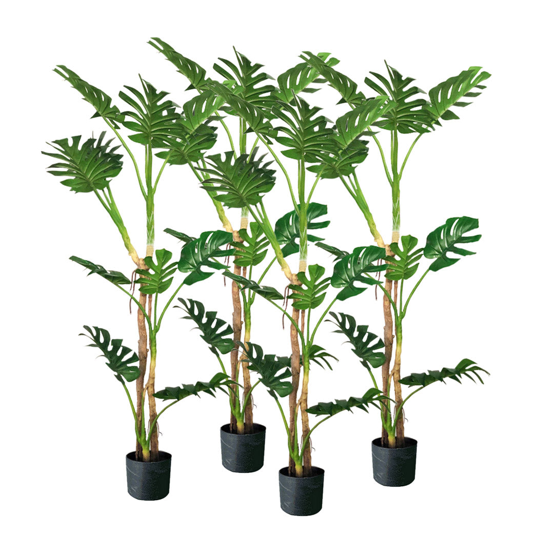 Soga 4 X 175cm Green Artificial Indoor Turtle Back Tree Fake Fern Plant Decorative