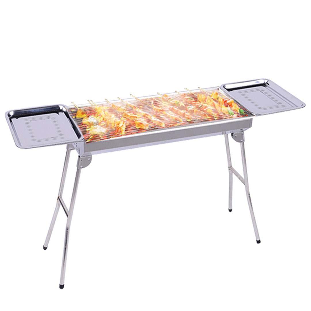 Soga Skewers Grill With Side Tray Portable Stainless Steel Charcoal Bbq Outdoor 6 8 Persons