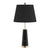 Soga 68cm Black Marble Bedside Desk Table Lamp Living Room Shade With Cone Shape Base