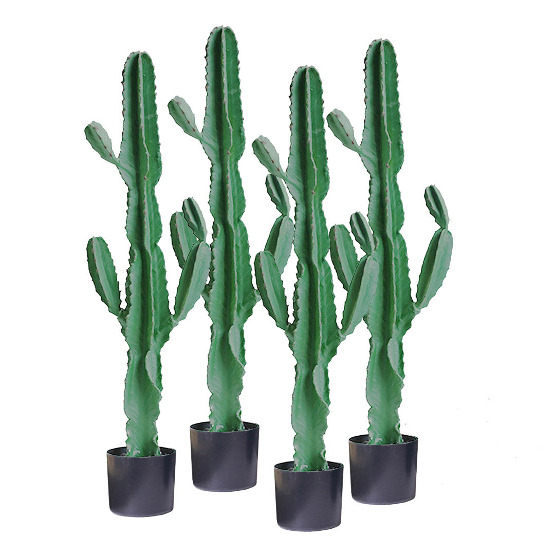 Soga 4 X 120cm Green Artificial Indoor Cactus Tree Fake Plant Simulation Decorative 6 Heads