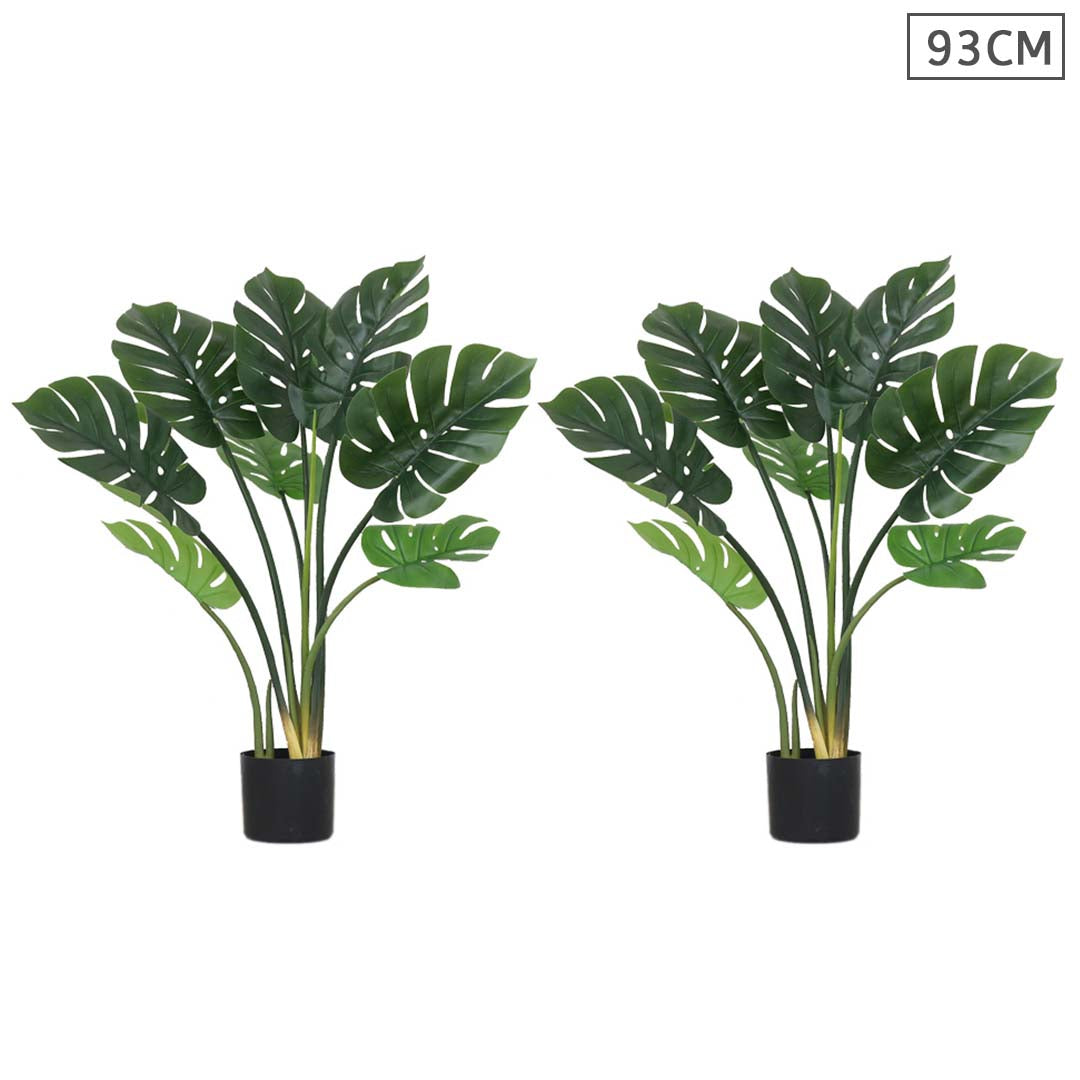 Soga 2 X 93cm Artificial Indoor Potted Turtle Back Fake Decoration Tree Flower Pot Plant