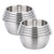 Soga 2 X 5 Pcs Deepen Matte Stainless Steel Stackable Baking Washing Mixing Bowls Set Food Storage Basin
