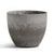 Soga 27cm Rock Grey Round Resin Plant Flower Pot In Cement Pattern Planter Cachepot For Indoor Home Office