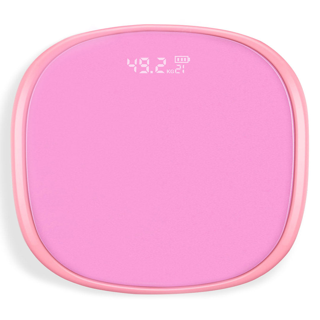 Soga 180kg Digital Lcd Fitness Electronic Bathroom Body Weighing Scale Pink