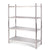 Soga Stainless Steel 4 Tier Kitchen Shelving Unit Display Shelf Home Office 150 Cm