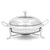 Soga Stainless Steel Round Buffet Chafing Dish Cater Food Warmer Chafer With Glass Top Lid
