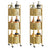 2X 3 Tier Bathroom Shelf Multifunctional Storage Display Rack Organiser with wheels