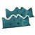 Soga 2 X 150cm Blue Green Princess Bed Pillow Headboard Backrest Bedside Tatami Sofa Cushion With Ruffle Lace Home Decor