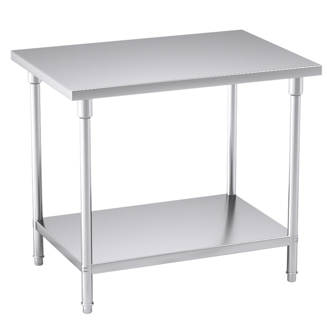 Soga 100*70*85cm Commercial Catering Kitchen Stainless Steel Prep Work Bench