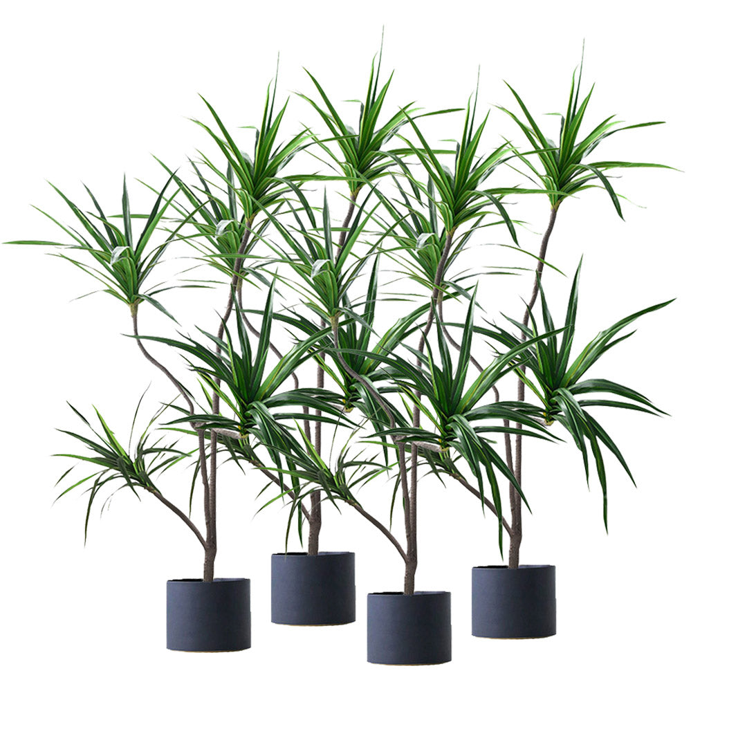 Soga 4 X 180cm Green Artificial Indoor Brazlian Iron Tree Fake Plant Decorative 4 Heads