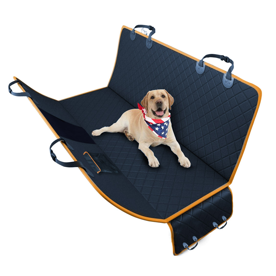 Soga 600 D Oxford Cloth Waterproof Dog Car Cover Back Seat Protector Hammock Pet Mat Black