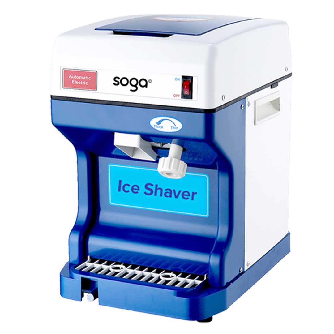 Soga Ice Shaver Commercial Electric Stainless Steel Ice Crusher Slicer Machine 120 Kg/H