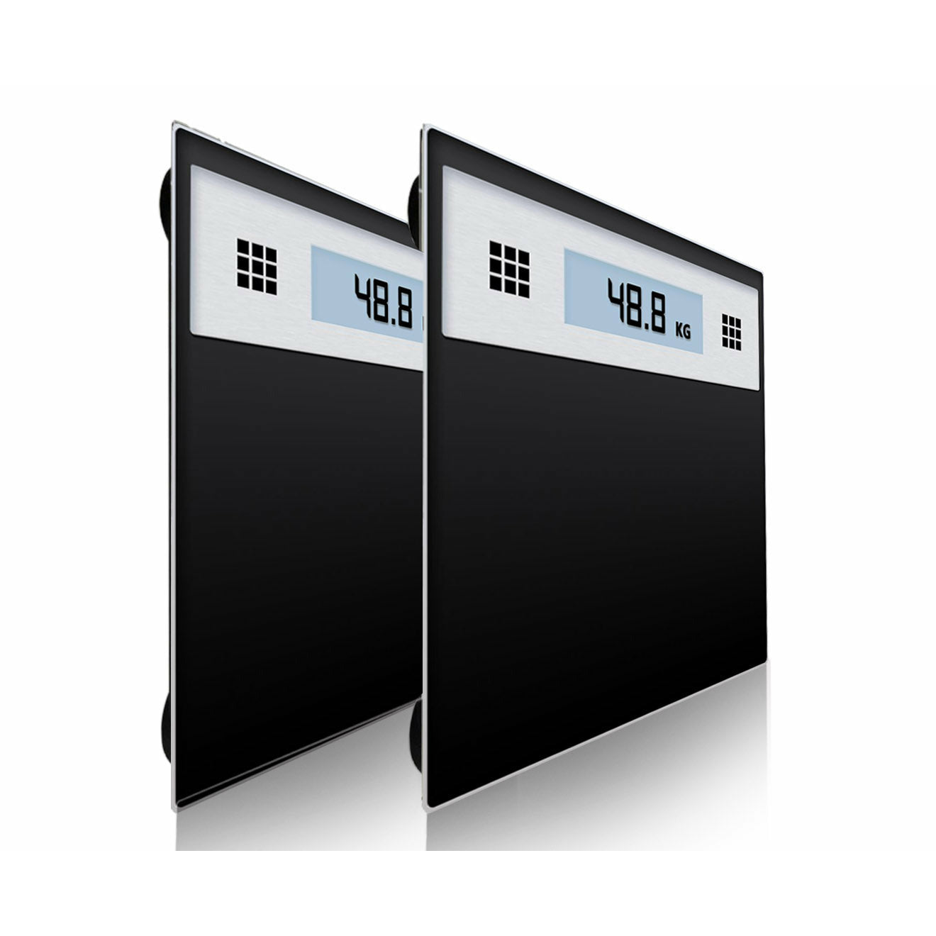 Soga 2 X 180kg Electronic Talking Scale Weight Fitness Glass Bathroom Scale Lcd Display Stainless