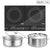 Soga Dual Burners Cooktop Stove, 14 L Stainless Steel Stockpot And 28cm Induction Casserole
