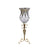 Soga 85cm European Clear Glass Floor Home Decor Flower Vase With Tall Metal Stand