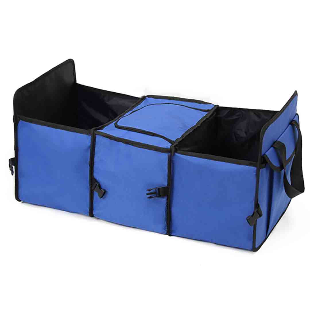 Soga Car Portable Storage Box Waterproof Oxford Cloth Multifunction Organizer Blue