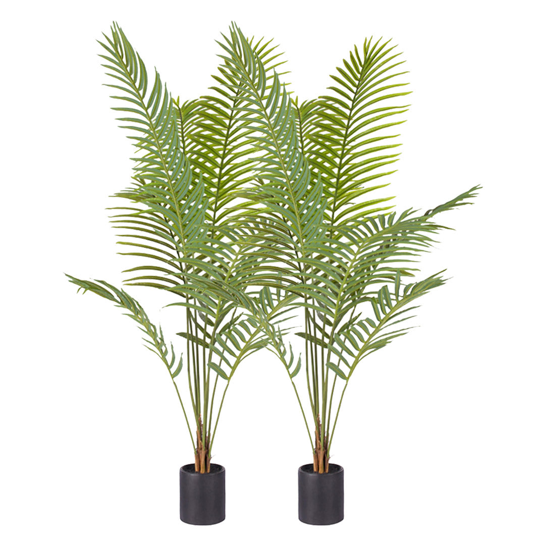 Soga 2 X 180cm Green Artificial Indoor Rogue Areca Palm Tree Fake Tropical Plant Home Office Decor