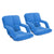 Soga 2 X Foldable Lounge Cushion Adjustable Floor Lazy Recliner Chair With Armrest Blue