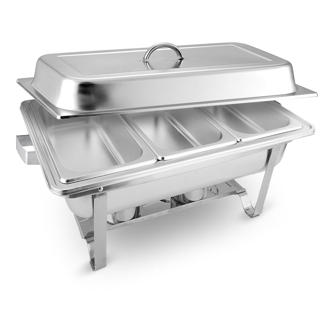 Soga 3 L Triple Tray Stainless Steel Chafing Food Warmer Catering Dish