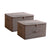 2X Coffee Large Portable Double Zipper Storage Box Moisture Proof Clothes Basket Foldable Home Organiser