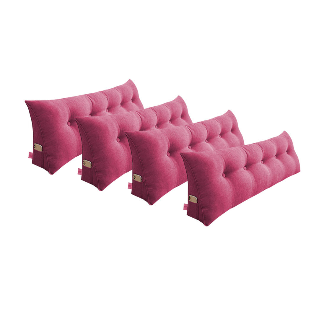 Soga 4 X 150cm Pink Triangular Wedge Bed Pillow Headboard Backrest Bedside Tatami Cushion Home Decor
