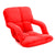 Soga Foldable Lounge Cushion Adjustable Floor Lazy Recliner Chair With Armrest Red